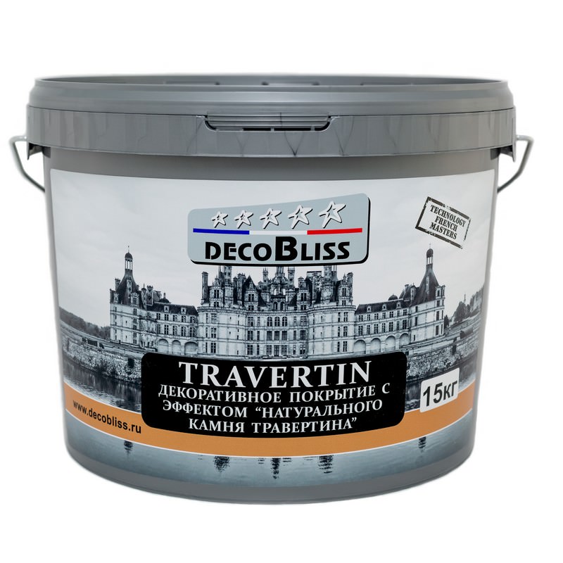 Купить decobliss travertin (декоблиз травертин) фактурная декоративная штукатурка от официального дилера DECOBLISS (ДЕКОБЛИСС)