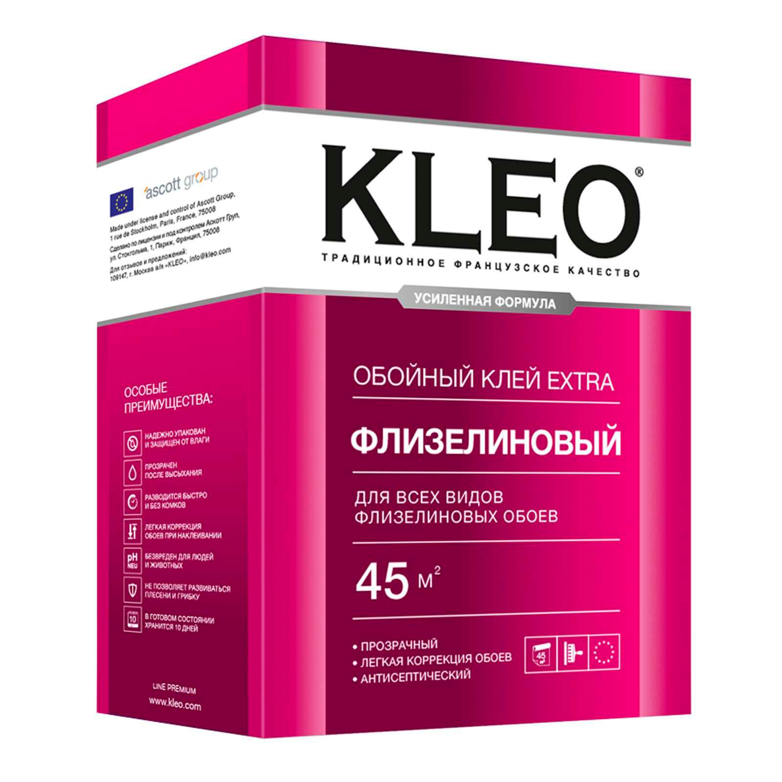 Купить kleo (клео) extra клей обойный флизелиновый от официального дилера KLEO