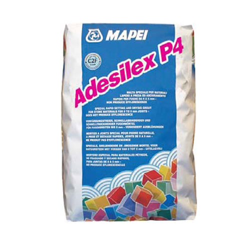 Mapei Adesilex P4 цементный клей для беспустотной укладки керамической плитки и камня