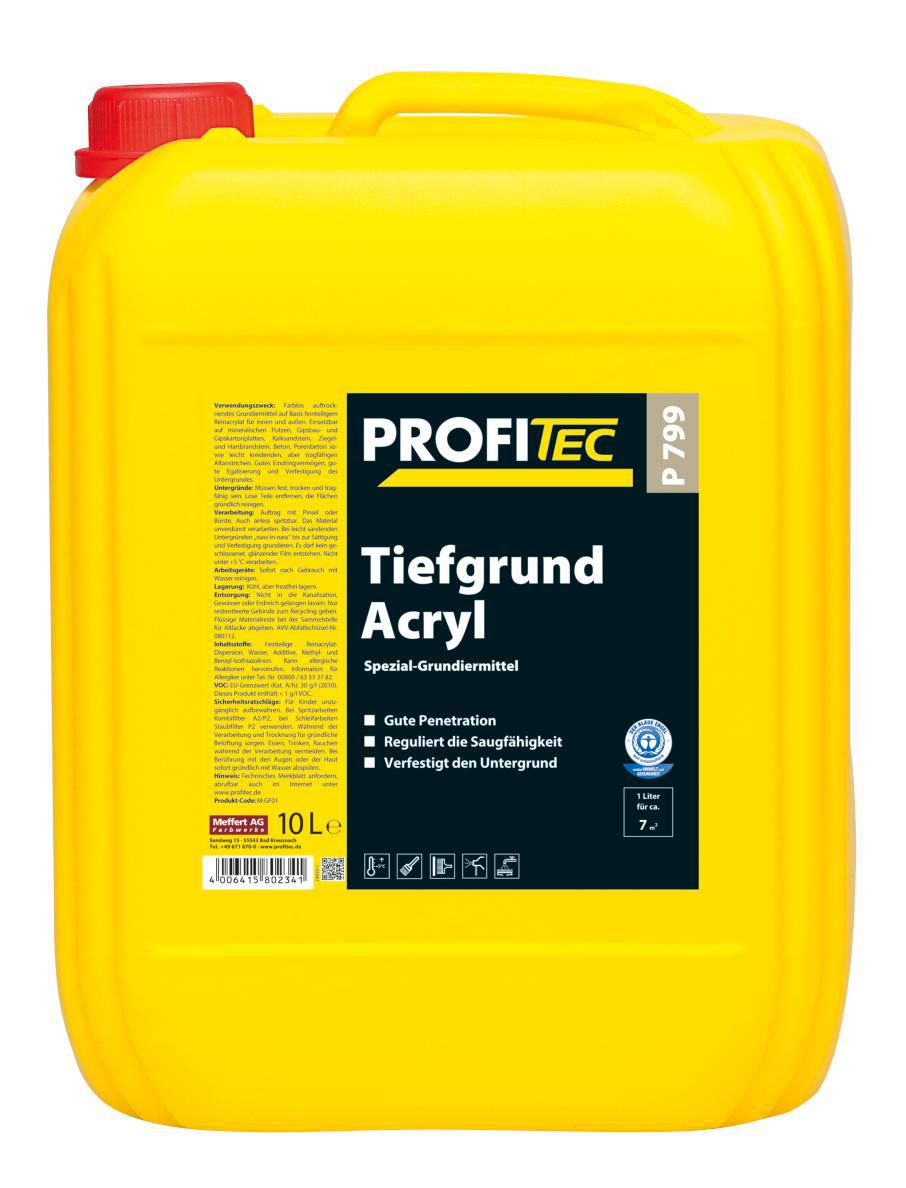 Profi Tec P 799 Tiefgrund Acryl Специальный грунт для внутри и снаружи 10л