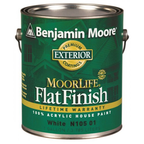 Купить benjamin moore (бенжамин моор) 105 flat acrylic house paint (матовая фасадная водоэмульсионная краска) от официального дилера BENJAMIN MOORE (БЕНЖАМИН МУР)