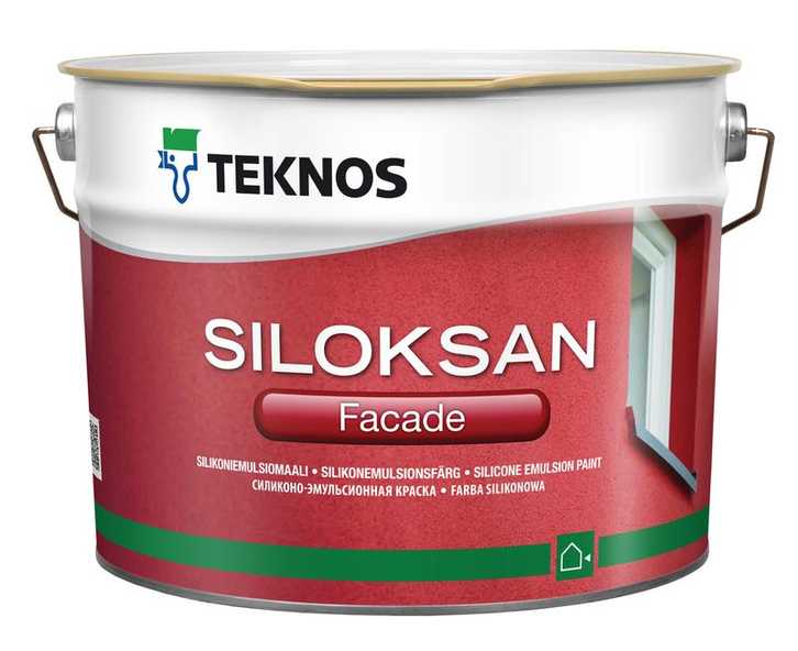 Купить teknos siloksan facade (текнос фасад силоксан) силиконо-эмульсионная фасадная краска от официального дилера TEKNOS (ТЕКНОС)