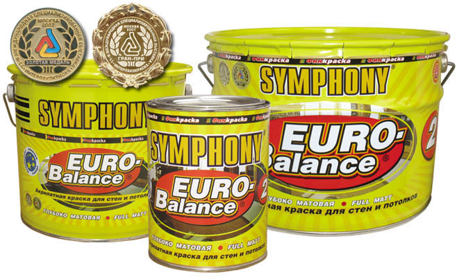 Купить краска акриловая интерьерная symphony (симфония) euro-balance (евро-баланс) 2 от официального дилера SYMPHONY (СИМФОНИЯ)