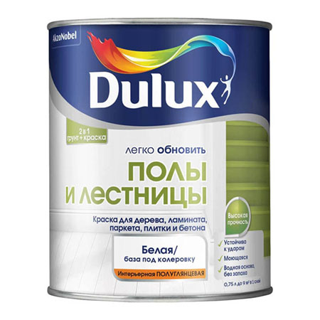 Купить dulux/ дюлакс полы и лестницы краска для напольных покрытий водно-дисперсионная полуглянцевая от официального дилера DULUX (ДЮЛАКС)