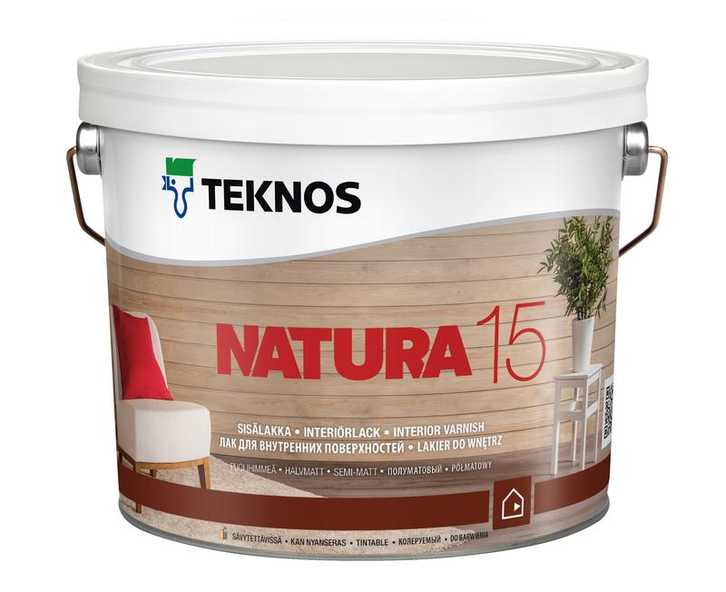 Купить teknos natura 15 (текнос натура 15) водный лак для мебели и внутренних работ  от официального дилера TEKNOS (ТЕКНОС)
