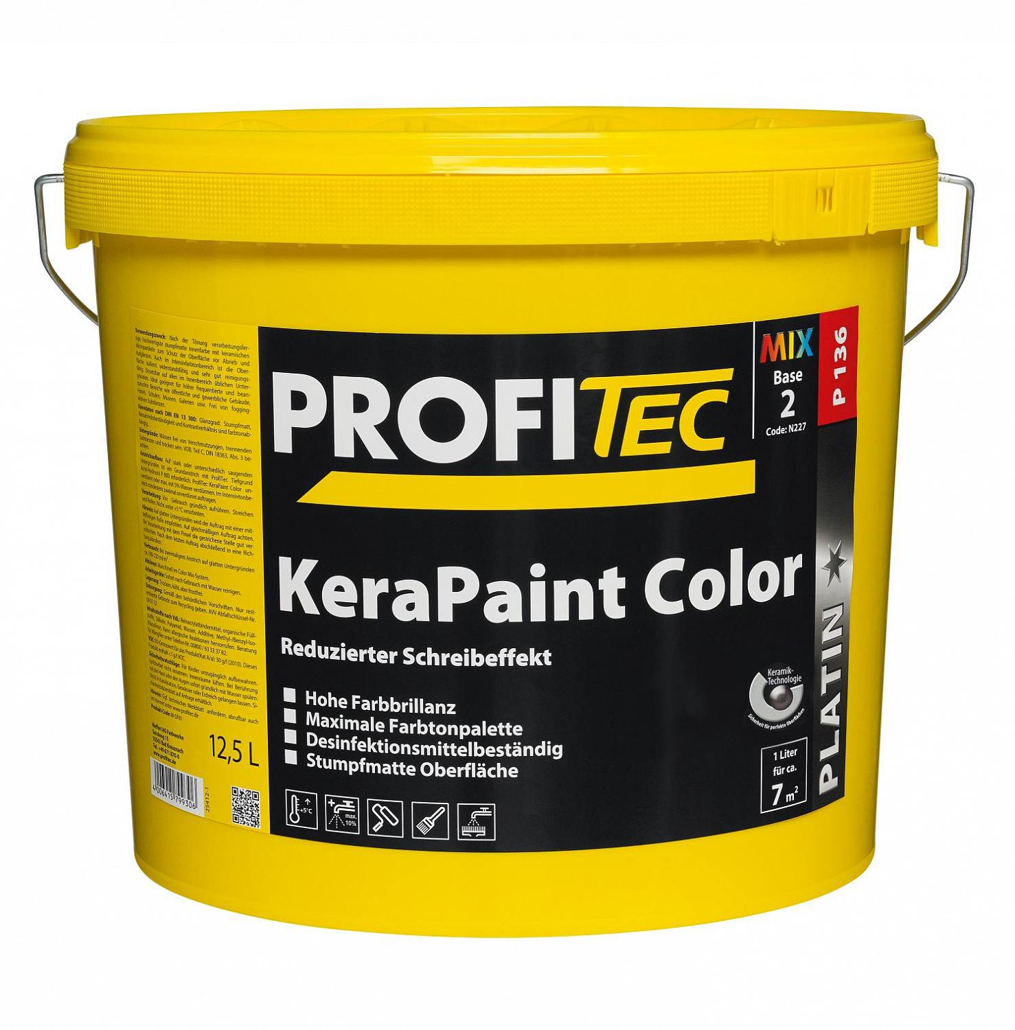 Купить profi tec p 136 kerapaint color - 1 класс влажного истирания, сниженный эффект письма от официального дилера PROFI TEC