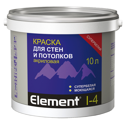 Купить alpa element i-4 краска износостойкая акриловая альпа элемент от официального дилера ALPA (АЛЬПА)
