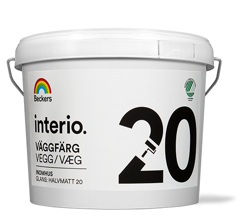 Купить краска для влажных помещений  interio vaggfarg 20 (бекерс бекерспласт 20) от официального дилера BECKERS (БЕКЕРС)
