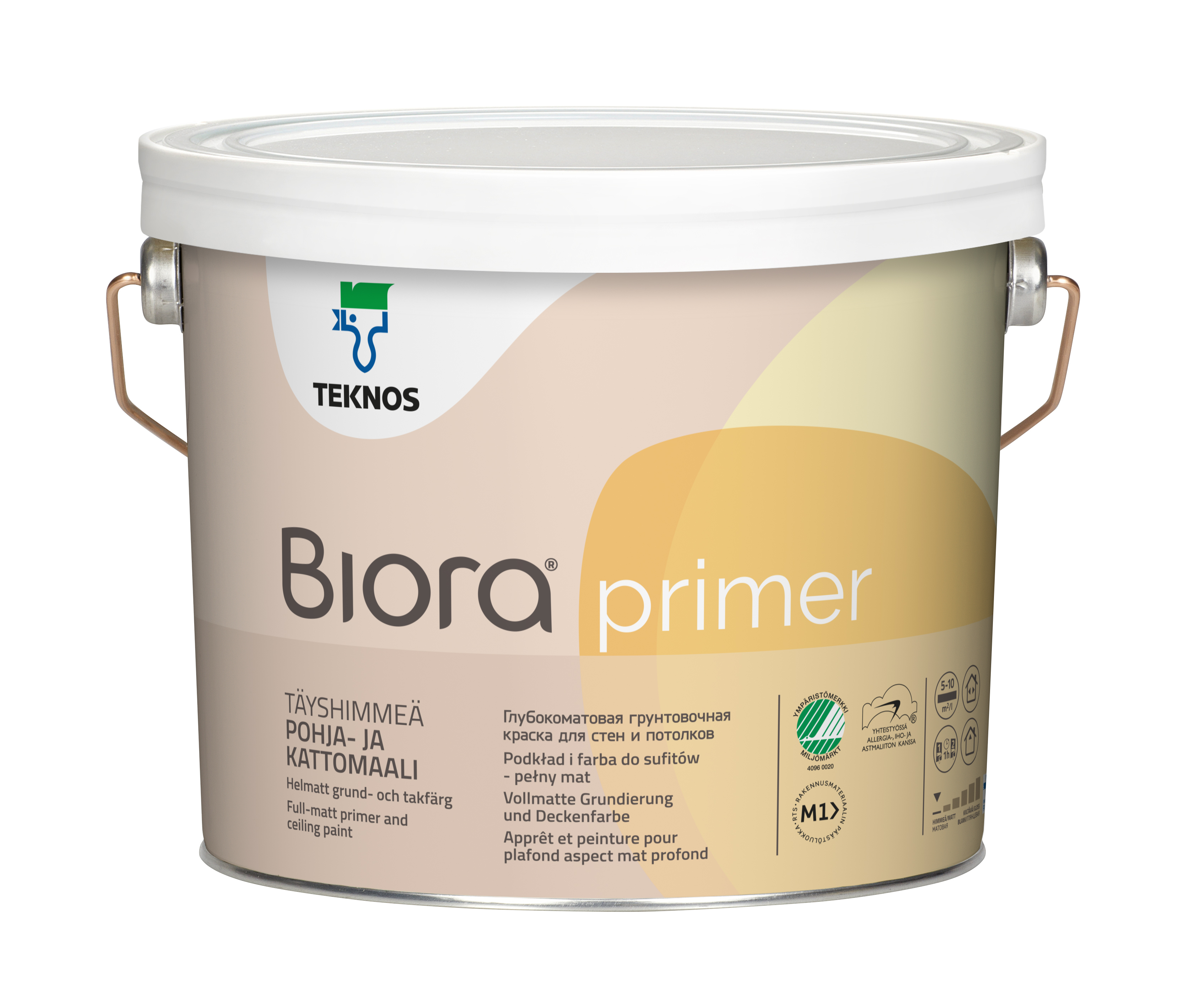 Купить teknos biora primer (текнос биора праимер) грунтовочная краска для стен и потолков от официального дилера TEKNOS (ТЕКНОС)