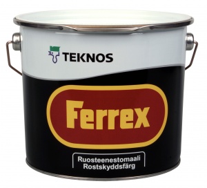 Купить teknos ferrex (текнос феррекс) антикоррозионный грунт по металлу от официального дилера TEKNOS (ТЕКНОС)